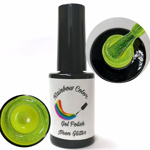 Гель лак неоновый Rainbow Color Neon Glitter gel polish 06