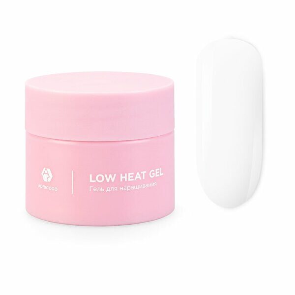 Низкотемпературный гель ADRICOCO Low heat прозрачный, 30 мл