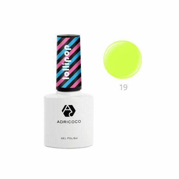 Гель-лак ADRICOCO Lollipop №19 - Арбузный ментос, 8 мл.