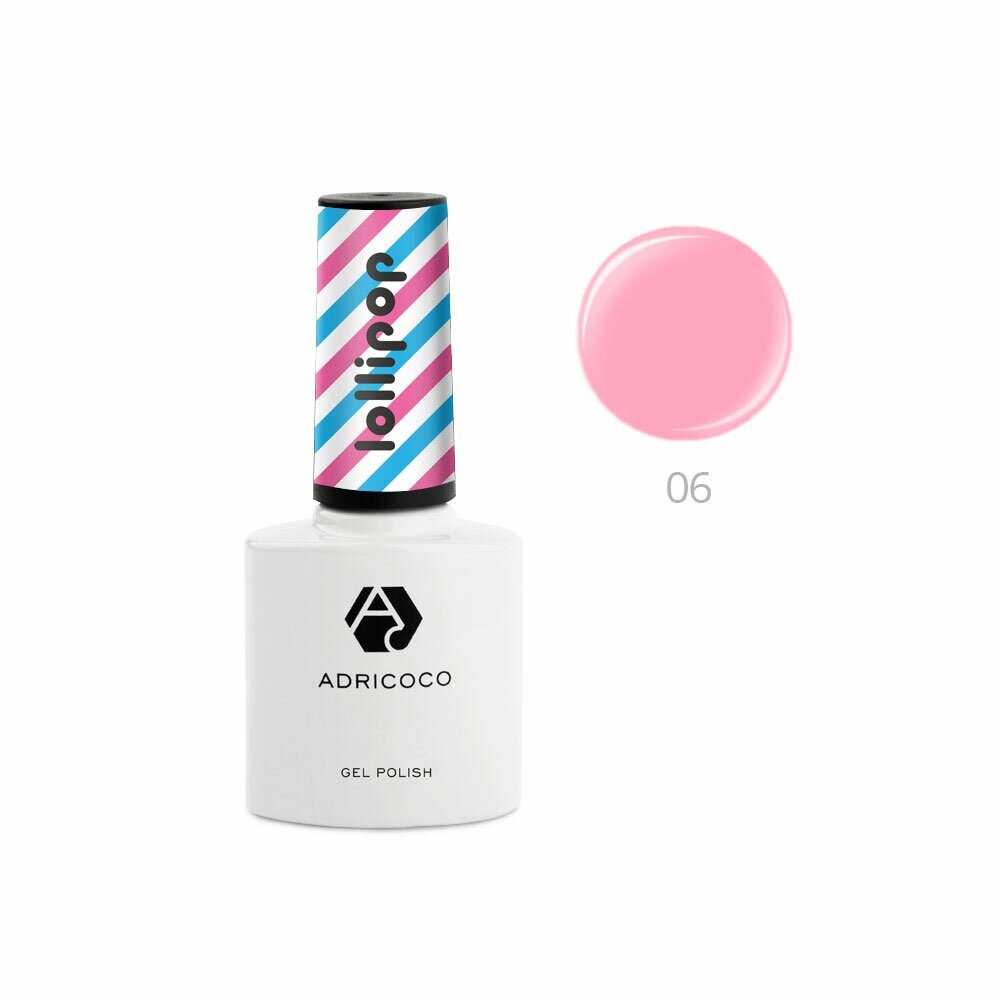 Гель-лак ADRICOCO Lollipop №06 - Сладкая вата, 8 мл.