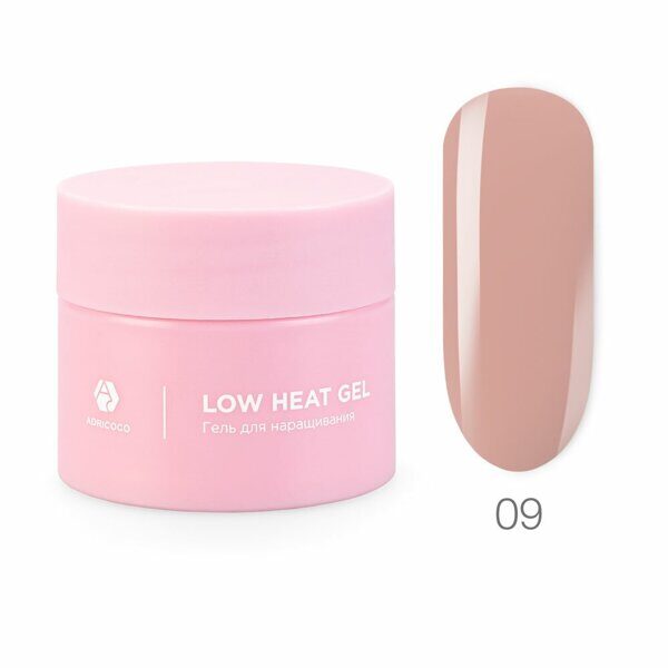 Низкотемпературный однофазный гель ADRICOCO Low heat №09 светлая патока, 15 мл