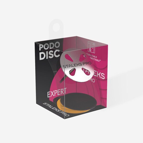 Диск педикюрный PODODISC EXPERT L в комплекте с сменным файлом 180 грит 5 шт (25 мм), набор