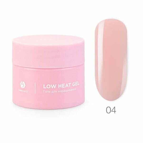 Низкотемпературный однофазный гель ADRICOCO Low heat №04 лепесток лотоса, 15 мл